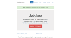 Desktop Screenshot of jobskee.com