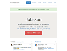 Tablet Screenshot of jobskee.com